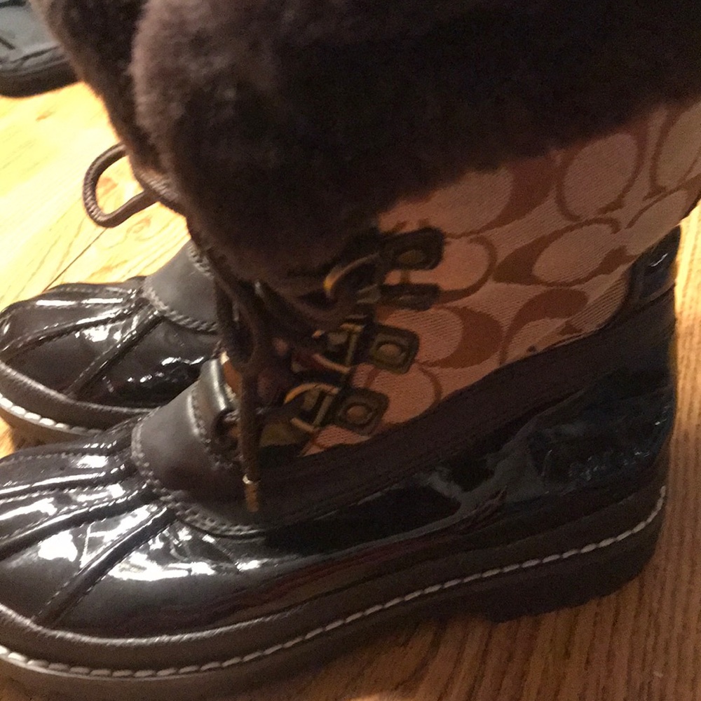 Coach winter boots lenora sz 5B